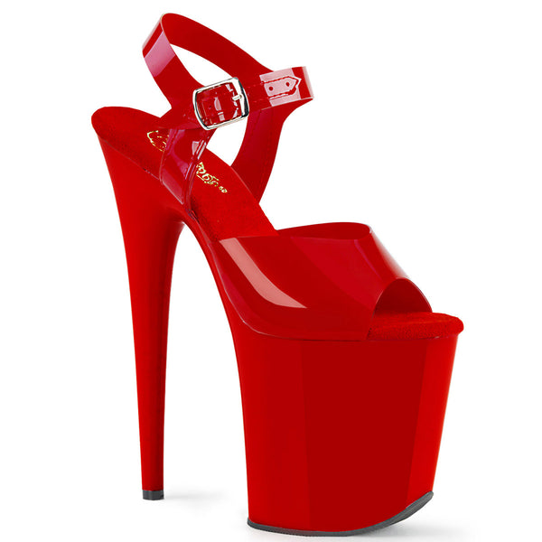 8" Heel, 4" Pf Ankle Strap Sandal Pleaser Pleaser FLAMINGO/808N