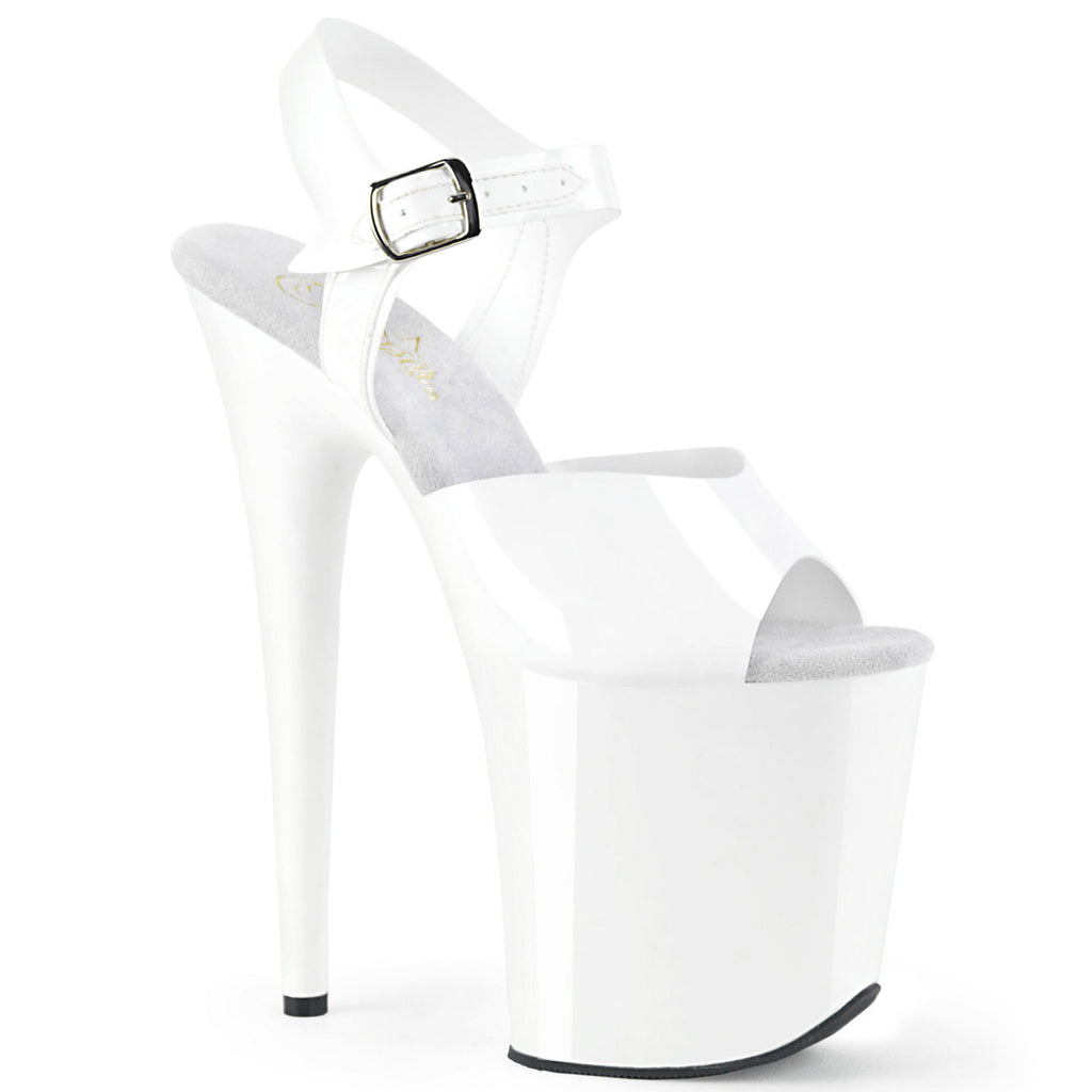 8" Heel, 4" Pf Ankle Strap Sandal Pleaser Pleaser FLAMINGO/808N