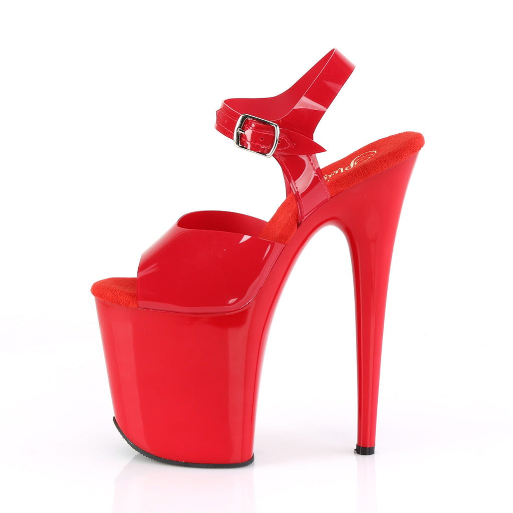 8" Heel, 4" Pf Ankle Strap Sandal Pleaser Pleaser FLAMINGO/808N