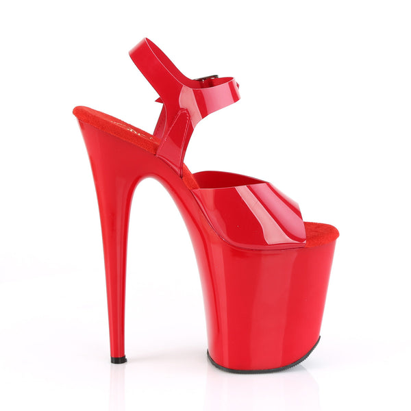 8" Heel, 4" Pf Ankle Strap Sandal Pleaser Pleaser FLAMINGO/808N