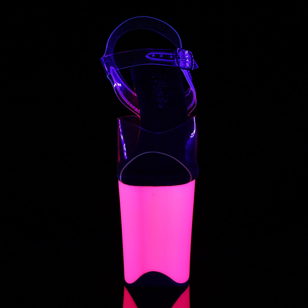 Sexy Neon Glow Platform Stiletto Ankle Strap Sandal High Heels Shoes Secondary image