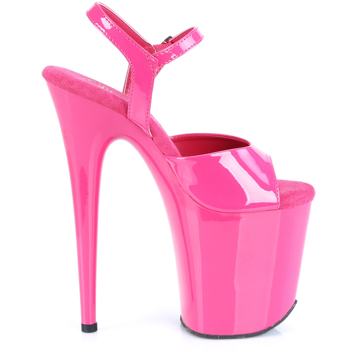 8" Heel, 4" Pf Ankle Strap Sandal Pleaser  FLAM809/HP/M