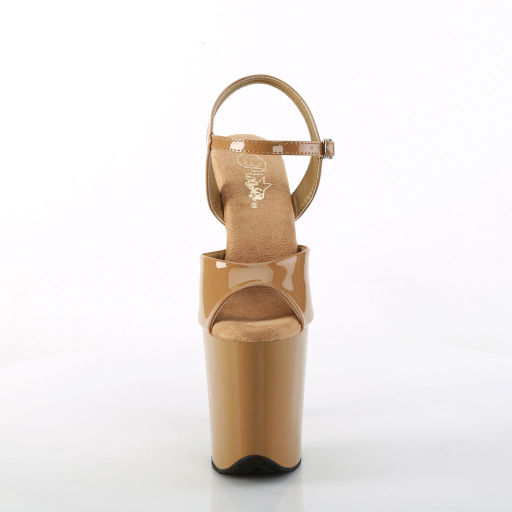 8" Heel, 4" Pf Ankle Strap Sandal Pleaser  FLAM809/TF/M