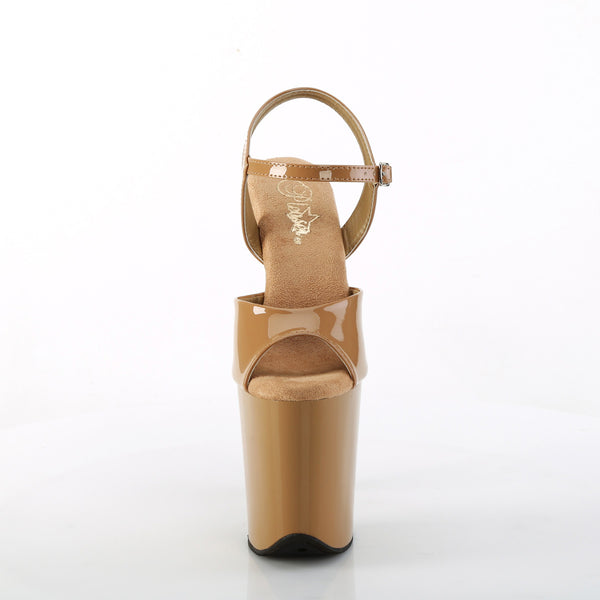 8" Heel, 4" Pf Ankle Strap Sandal Pleaser  FLAM809/TF/M