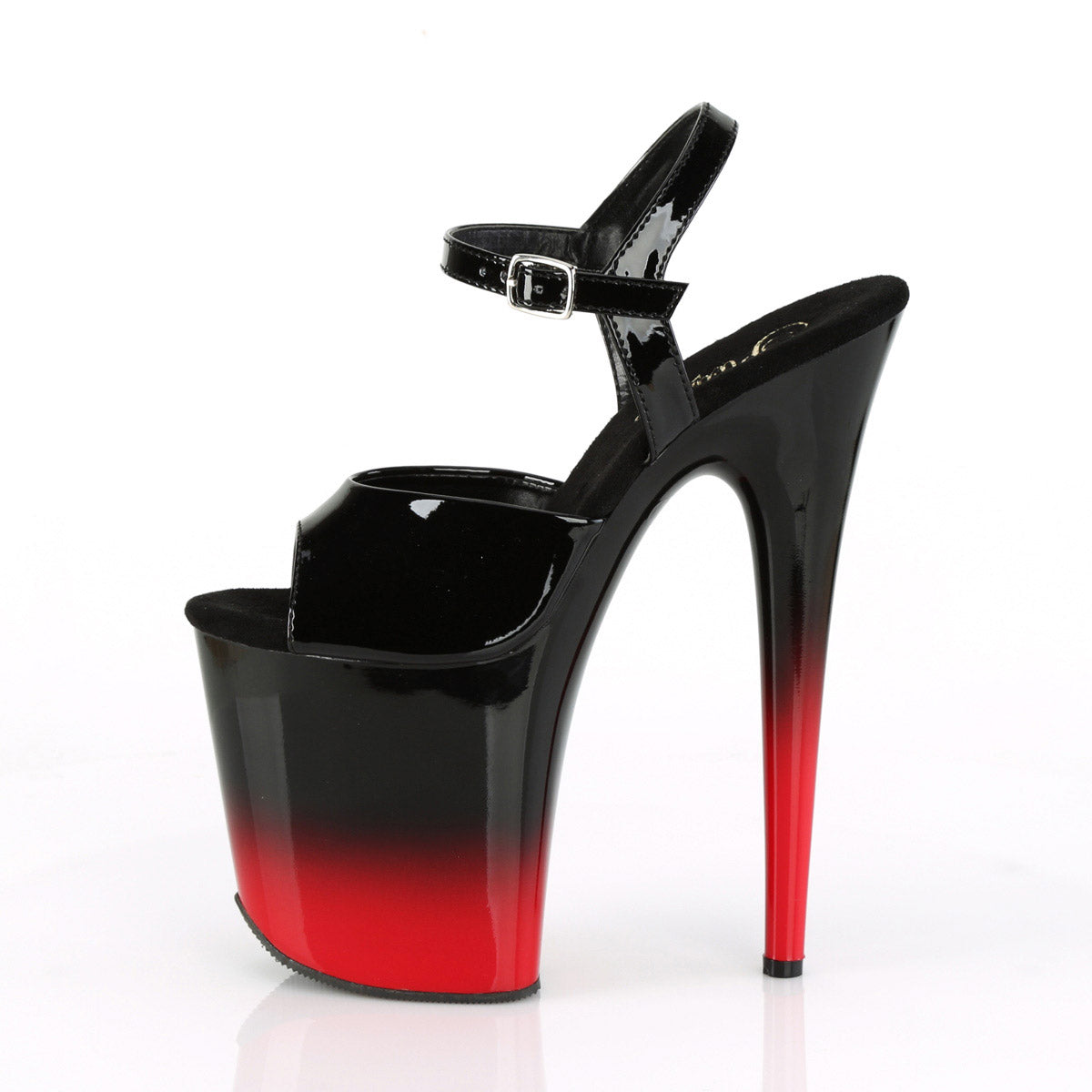 Pleaser 8" Heel 4" Platform Two Tone Ankle Strap Women's Sandals Secondary image