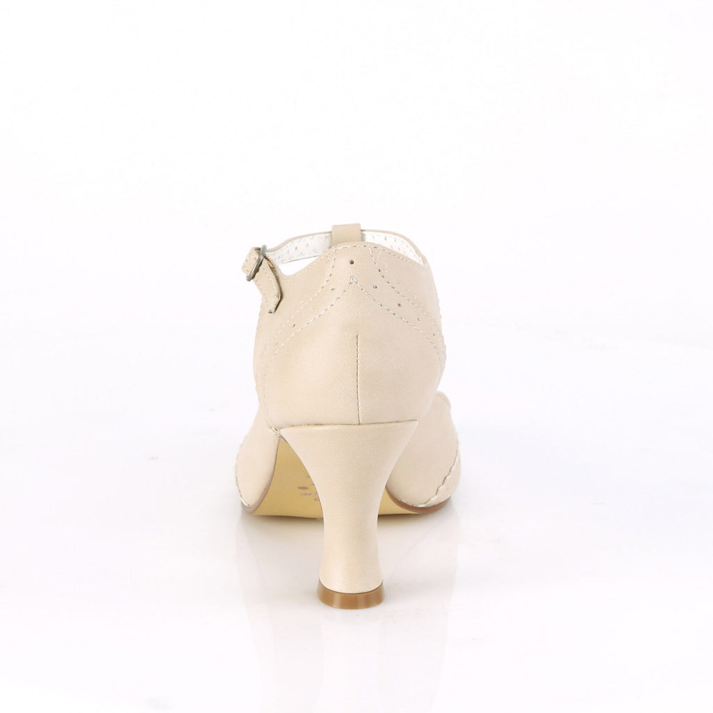 Casual Elegant T-Strap Cap Toe Pump Buckle Sandals High Heels Shoes Pleaser Pin Up Couture FLAPPER/26