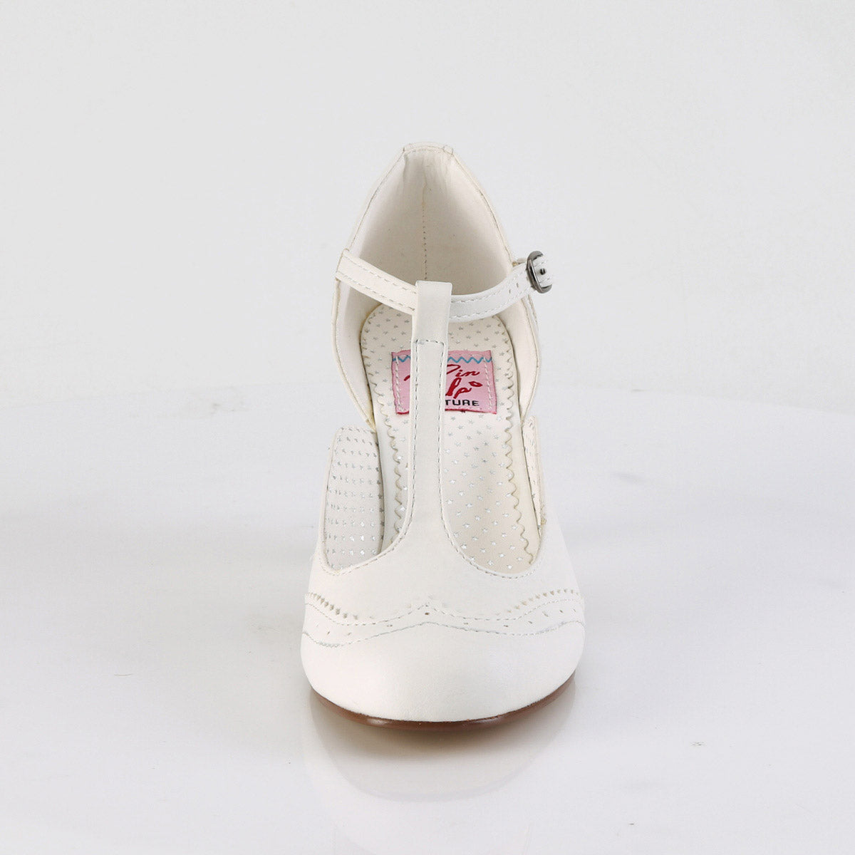 Casual Elegant T-Strap Cap Toe Pump Buckle Sandals High Heels Shoes Pleaser Pin Up Couture FLAPPER/26