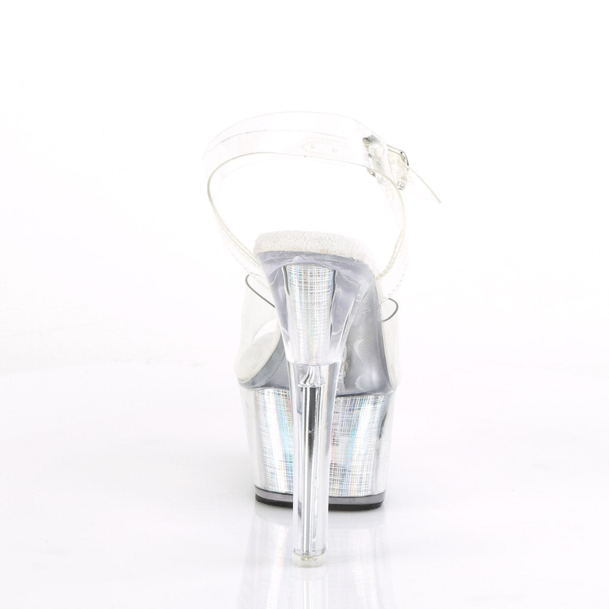 6" Heel, 2 1/4" PF LED Illuminated Ankle Strap Sandal Pleaser Pleaser FLASHDANCE/608CH