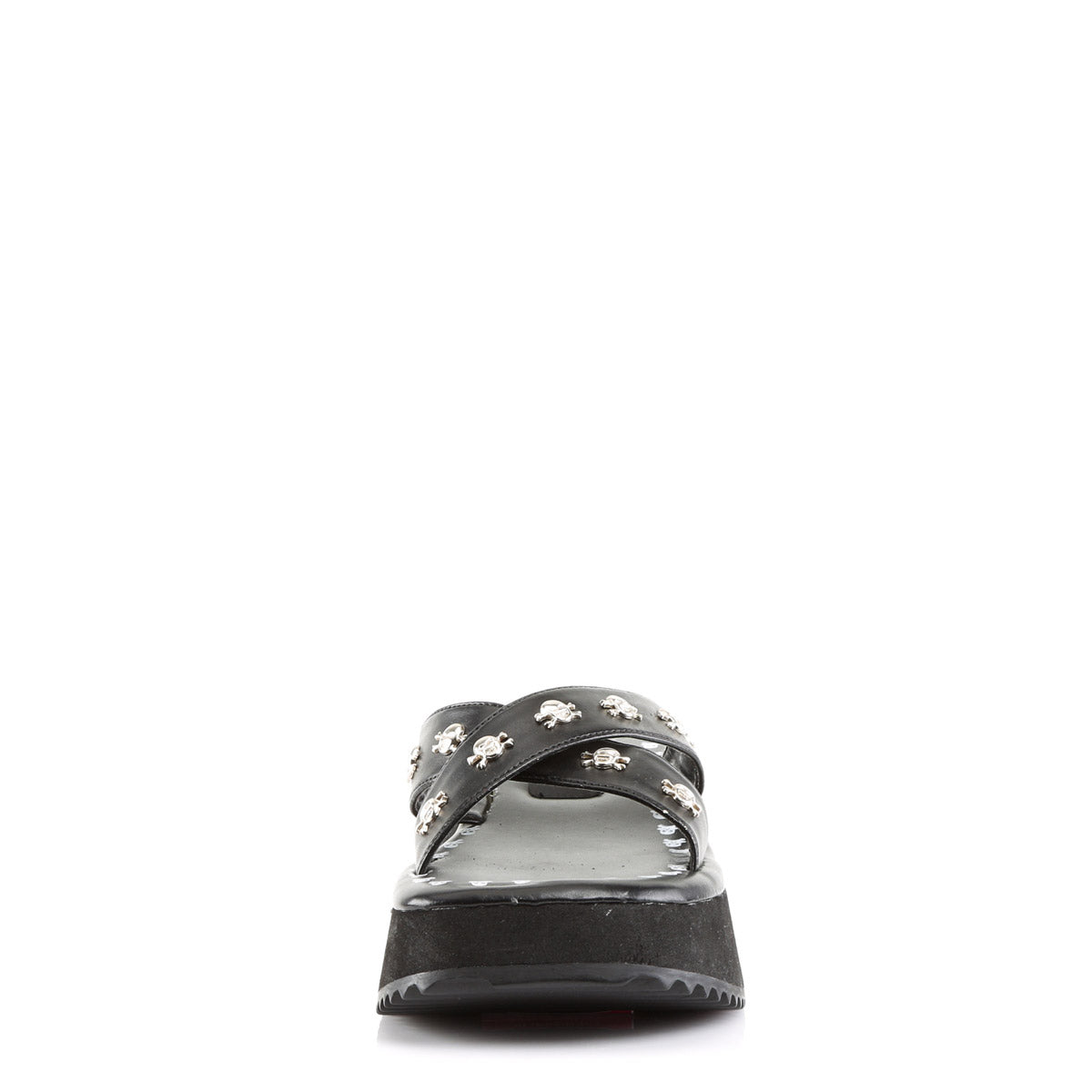 Demonia Skull Print & Studs Platform Slide Mules Sandals for Women Secondary image