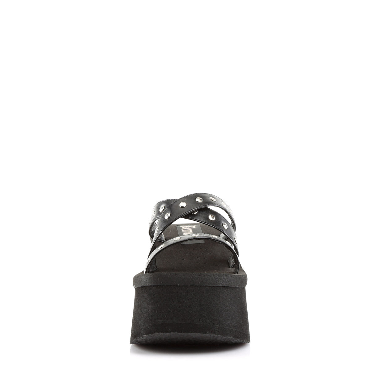 Goth Punk Studded Straps Slides Mules Platform Slippers Shoes Pleaser Demonia FUNN/19