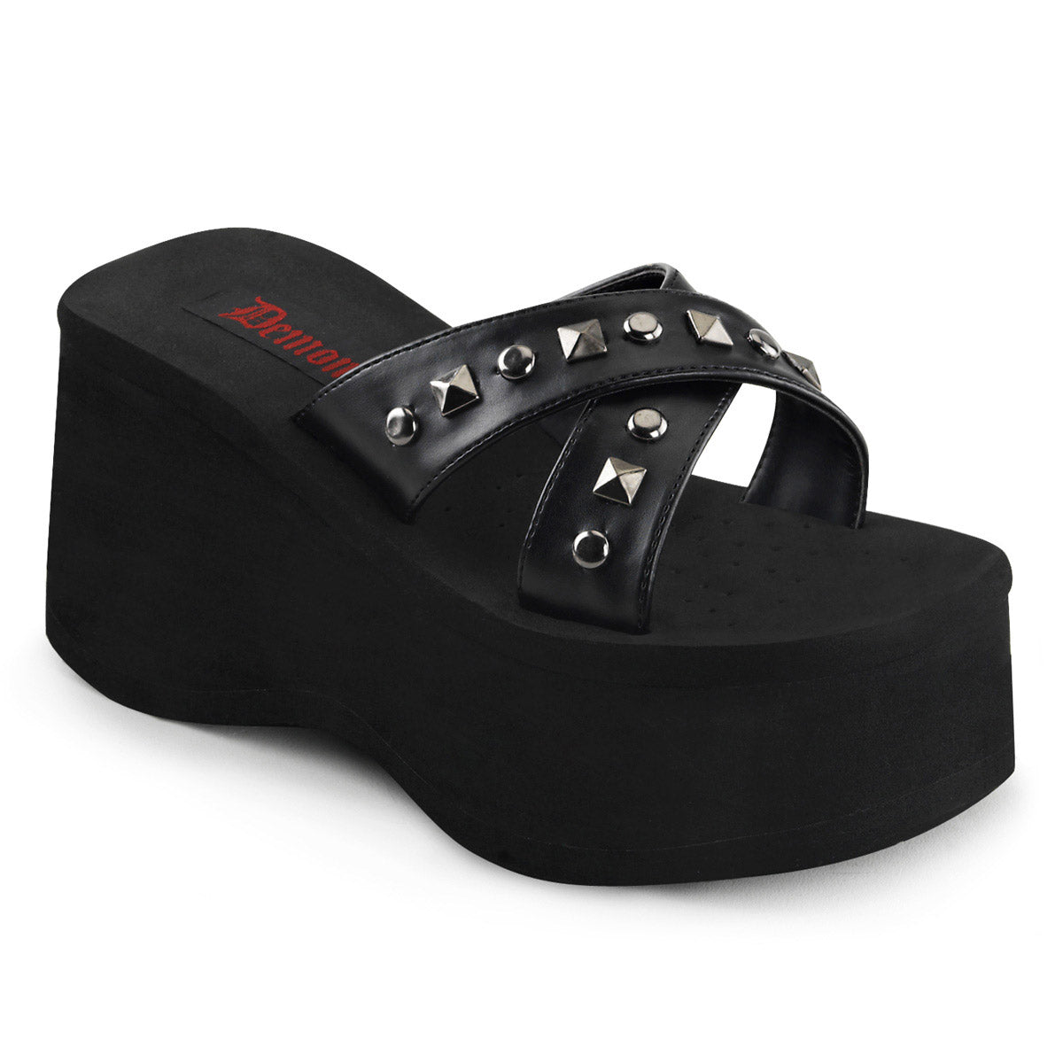Goth Punk Pyramid Studded Slide Mule Sandals Platform Slippers Shoes Pleaser Demonia FUNN/29 Main image
