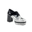Lace Square Toe Star Glitter Platform Chunky High Heel Boots Shoes Pleaser Funtasma GLAMROCK/02