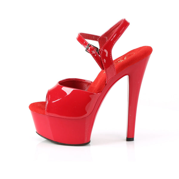 6" Heel, 1 3/4" Pf Ankle Strap Sandal Pleaser  GLM609/R/M