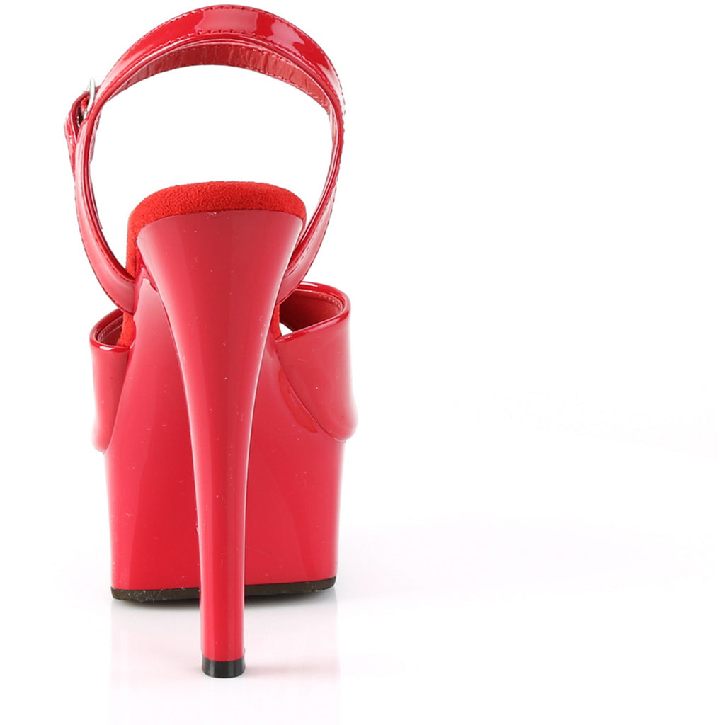 6" Heel, 1 3/4" Pf Ankle Strap Sandal Pleaser  GLM609/R/M
