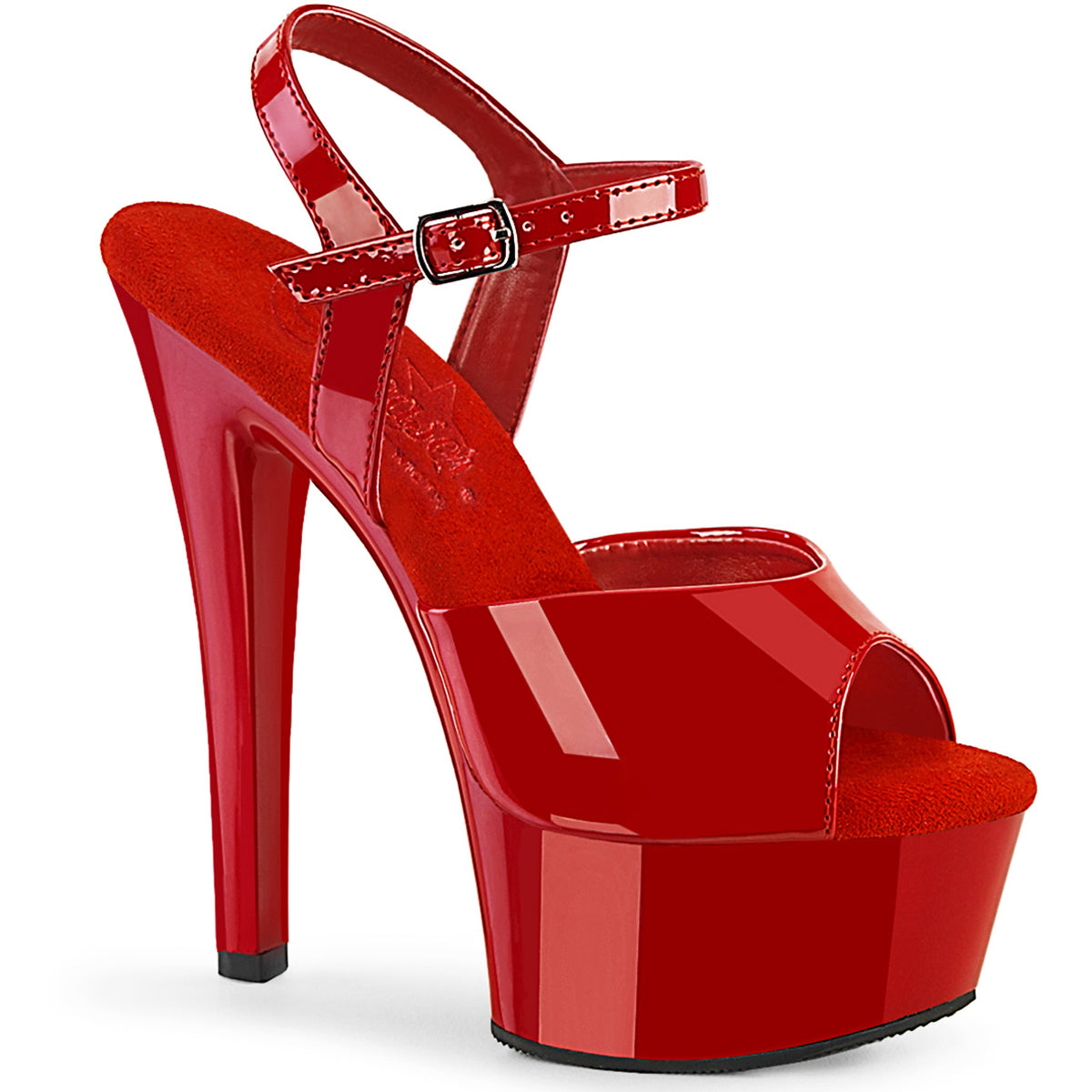 6" Heel, 1 3/4" Pf Ankle Strap Sandal Pleaser  GLM609/R/M Main image