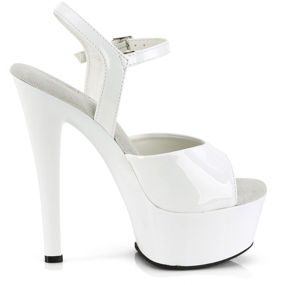 6" Heel, 1" Pf Ankle Strap Sandal Pleaser Pleaser GLEAM/609