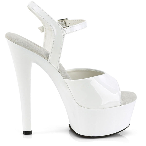 6" Heel, 1" Pf Ankle Strap Sandal Pleaser Pleaser GLEAM/609