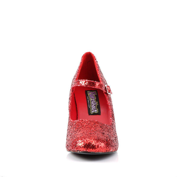 Sexy Glitter All Over Mary Jane Round Toe Pumps High Heels Shoes Pleaser Funtasma GLINDA/50G