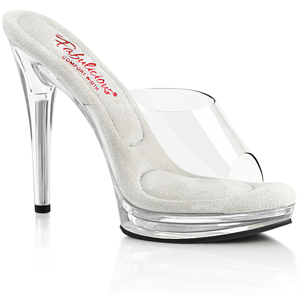 Fabulicious Glory-501 5-Inch Heel Comfort Width Slide Sandals for Women Secondary image