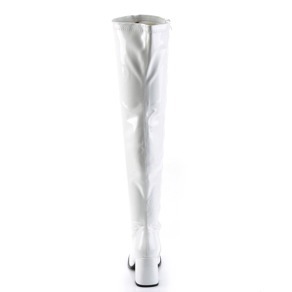 Sexy Stretch Thigh High Over The Knee Block Heel Gogo Boots Shoes Pleaser Funtasma GOGO/3000