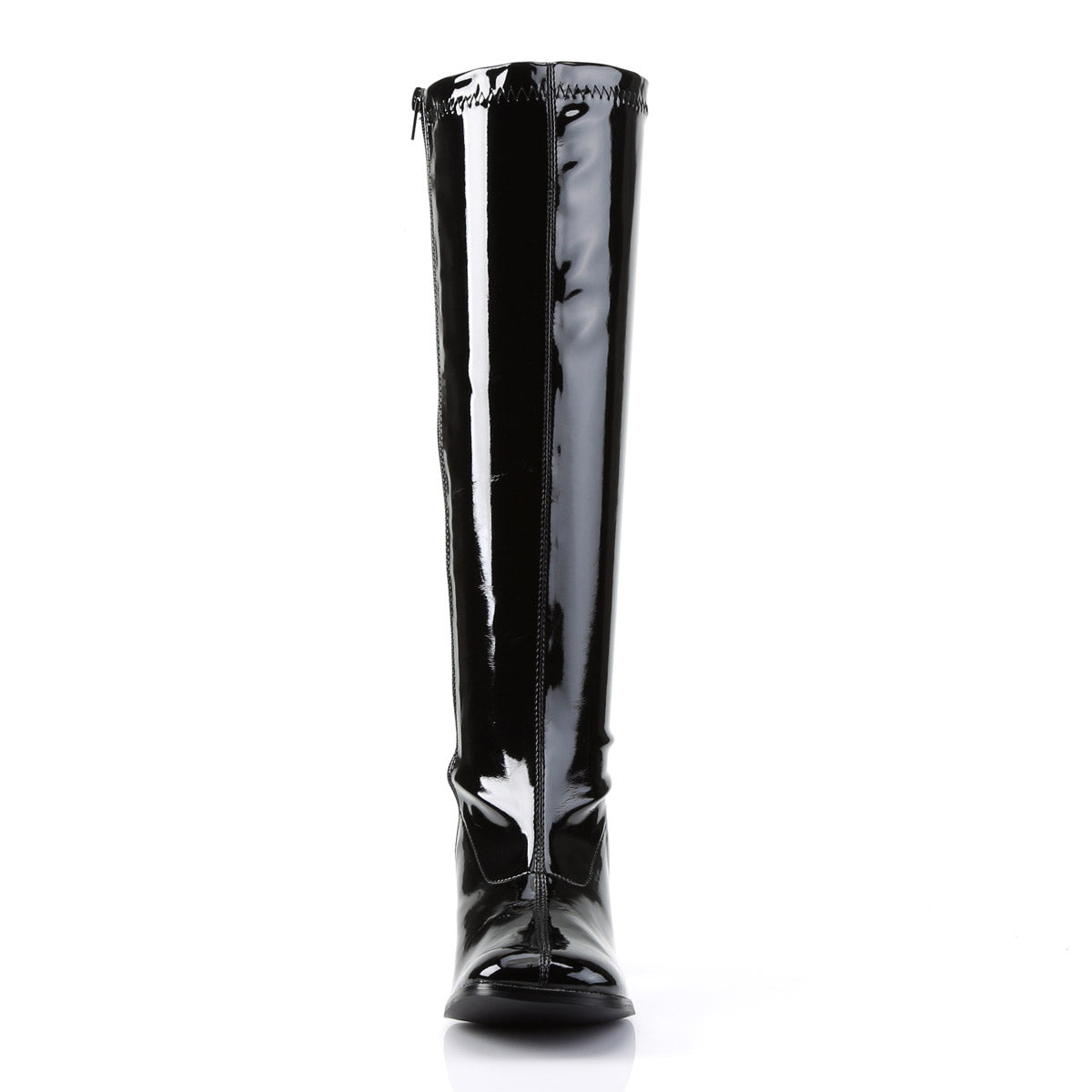 Pleaser Funtasma Gogo-300WC Plus Size Block Heel Knee High Side Zip Boots for Women Secondary image