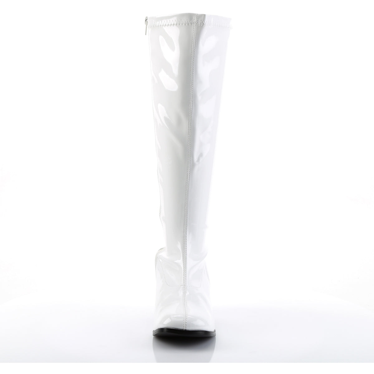 Funtasma Gogo-300X Plus Size Women's 3" Block Heel Stretch Patent Gogo Boots with Full Inner Zipper Secondary image