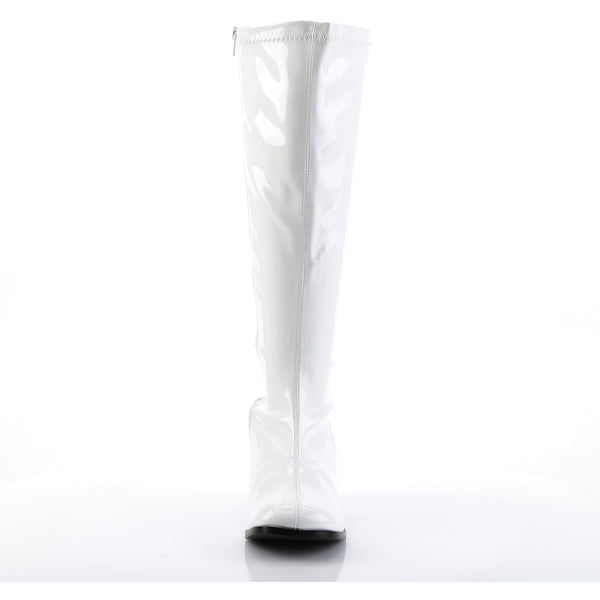 Sexy Wide Width Block Heel Full Inner Side Zipper Gogo Boots Shoes Pleaser Funtasma GOGO/300X