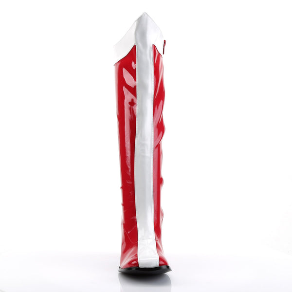 Sexy Superhero Wonder Woman Block Heel Knee High Gogo Boots Shoes Pleaser Funtasma GOGO/305