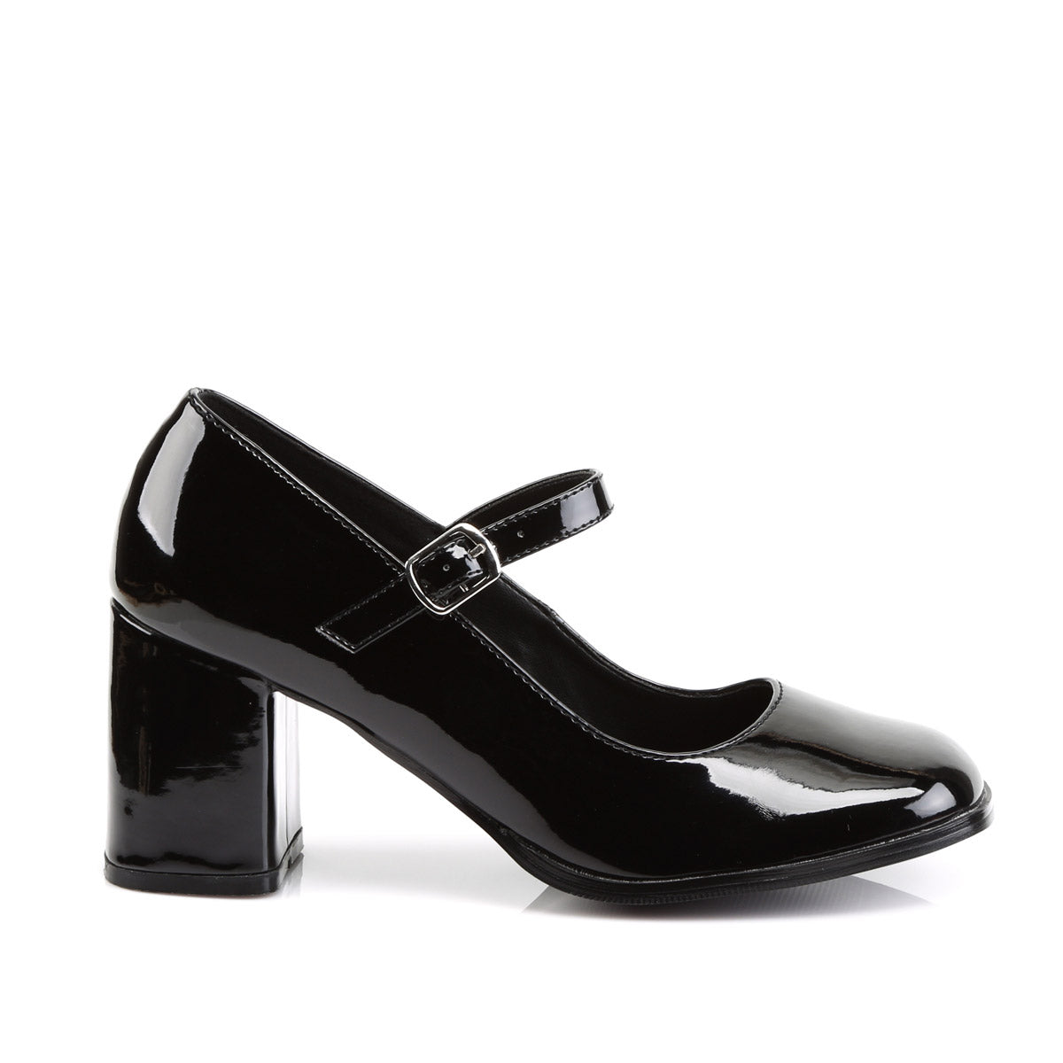 Sexy Instep Strap Mary Jane Block Heel Pumps Retro High Heels Shoes Pleaser Funtasma GOGO/50