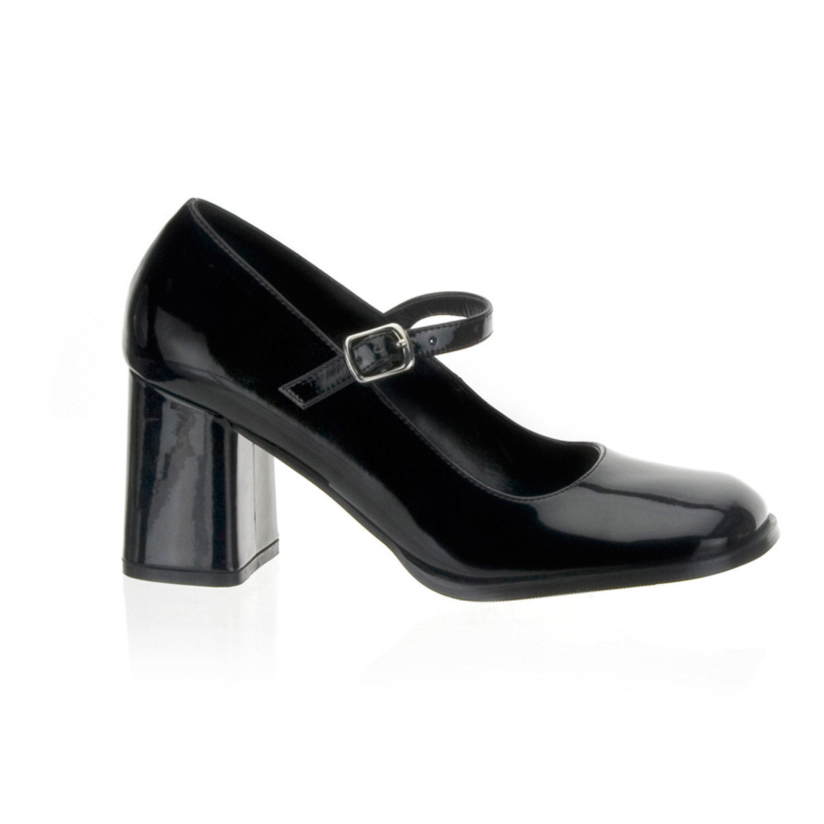 Sexy Instep Strap Mary Jane Block Heel Pumps Retro High Heels Shoes Pleaser Funtasma GOGO/50