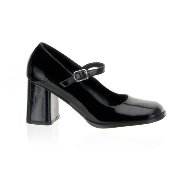 Sexy Instep Strap Mary Jane Block Heel Pumps Retro High Heels Shoes Pleaser Funtasma GOGO/50
