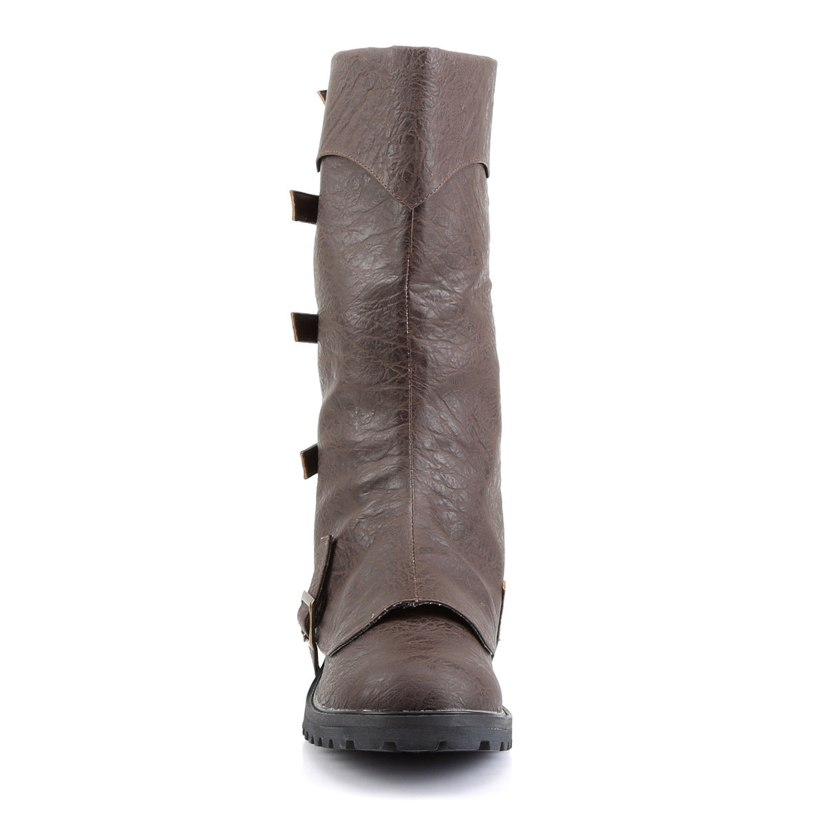 Detachable Knee High Cuff Buckle Strap Low Heel Boots Shoes Pleaser Funtasma GOTHAM/105