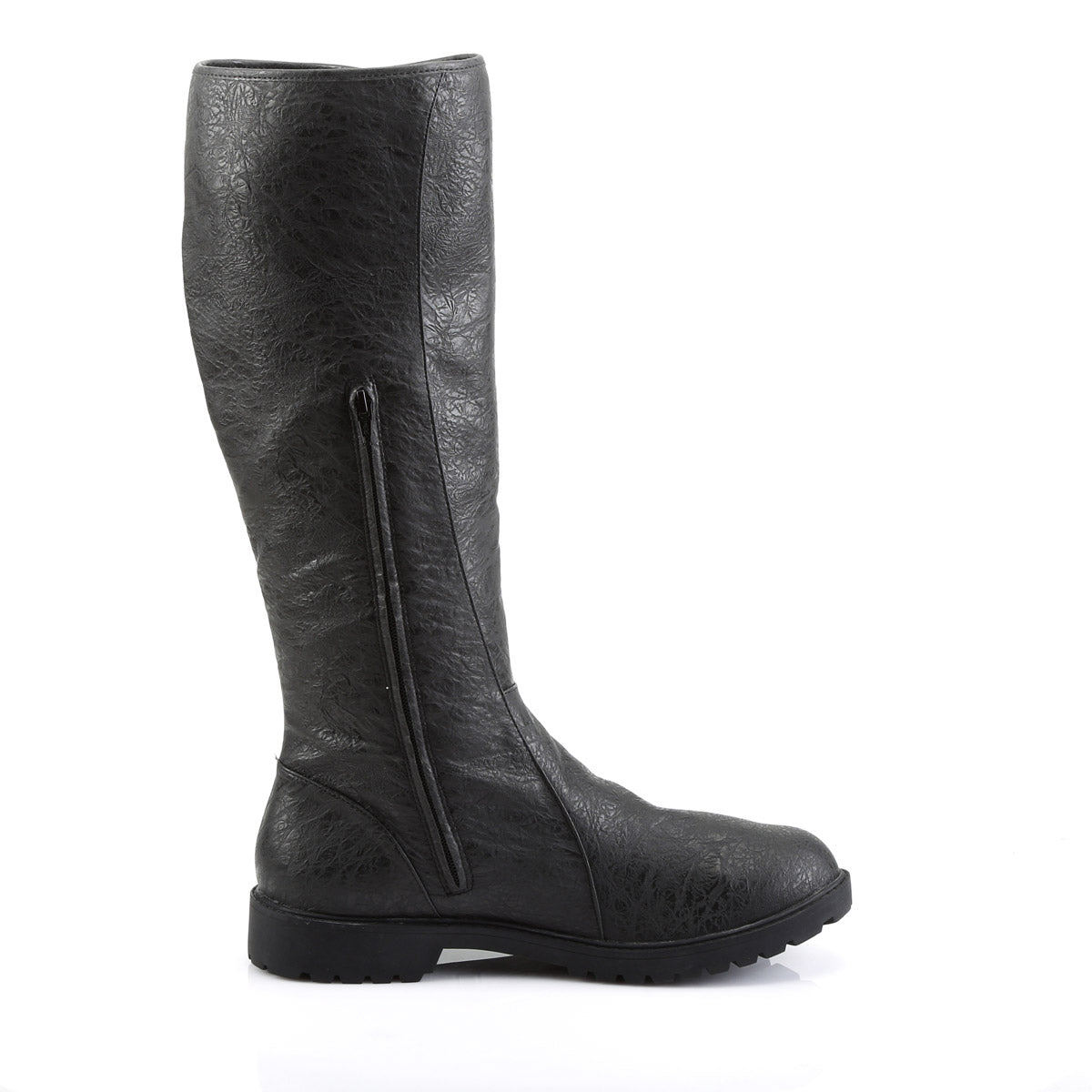 Button Lace Up Low Heel Knee High Full Inner Zipper Boots Shoes Pleaser Funtasma GOTHAM/109