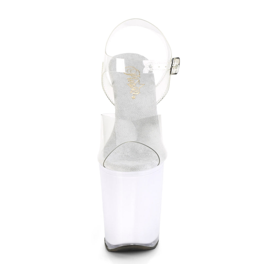 8" Heel, 4" PF LED Illuminated Ankle Strap Sandal Pleaser Pleaser ILLUMINATOR/808