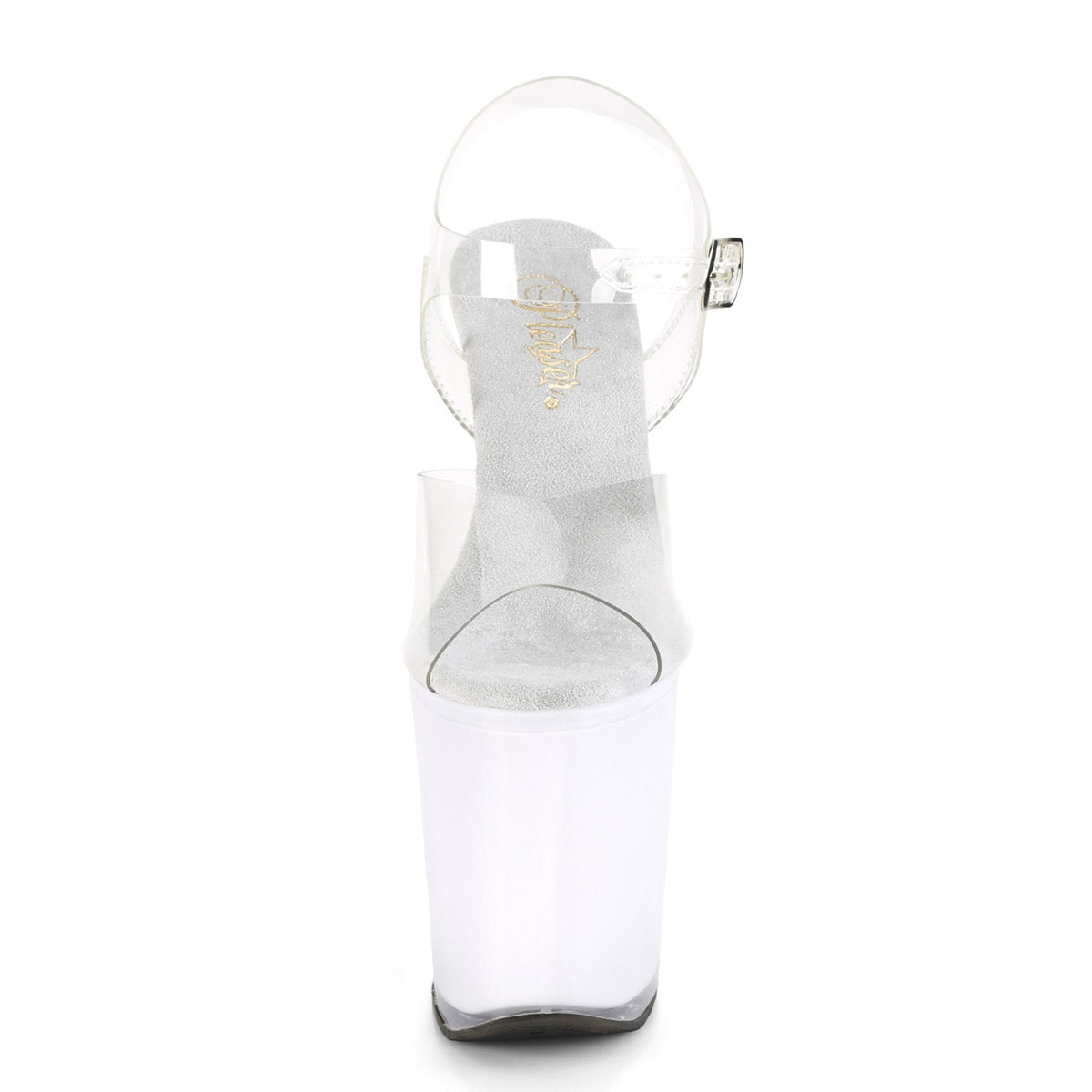 8" Heel, 4" PF LED Illuminated Ankle Strap Sandal Pleaser Pleaser ILLUMINATOR/808