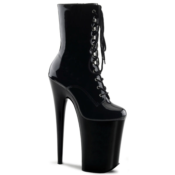 Sexy Lace Up Platform Stiletto Ankle Length High Heel Boots Shoes Pleaser Pleaser INFINITY/1020