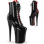 9" Heel, 5 1/4" Pf Two Tone Lace-Up Ankle Boot, Side Zip Pleaser  INFINITY/1020FH