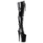9" Heel, 5 1/4" PF Lace-Up Front Thigh High Boot, Side Zip Pleaser Pleaser INFINITY/3028