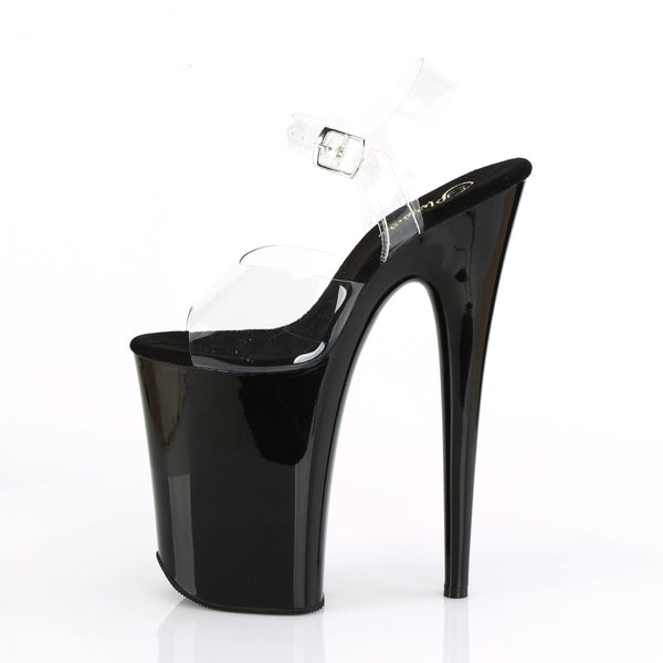 9" Heel, 5 1/4 PF Ankle Strap Sandal Pleaser Pleaser INFINITY/908