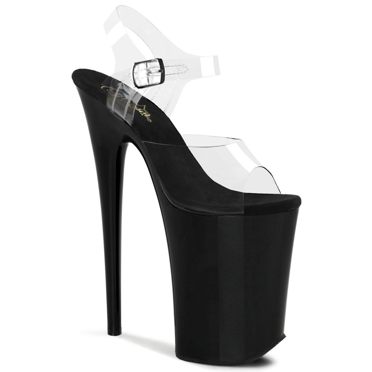 9" Heel, 5 1/4 PF Ankle Strap Sandal Pleaser Pleaser INFINITY/908 Main image