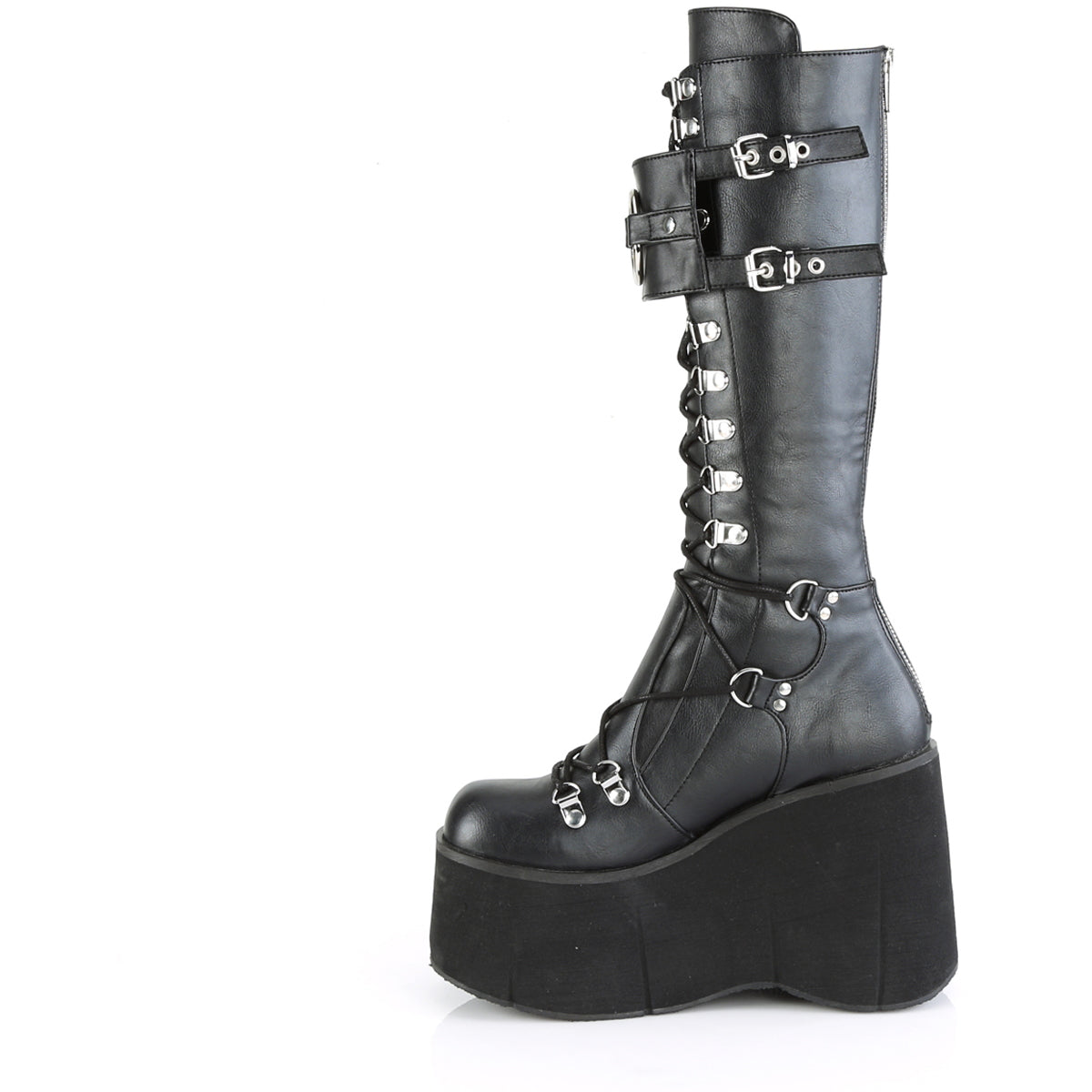 Demonia Kera-200 4 1/2" Platform Lace-Up Knee-High Boots for Women Secondary image