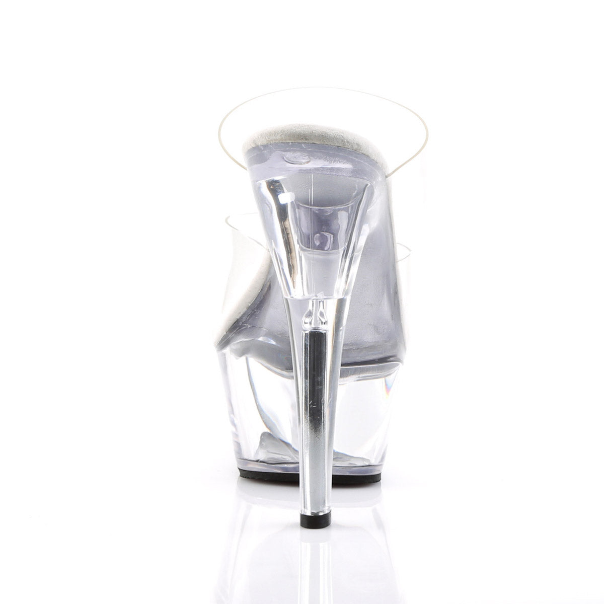 Sexy Clear Platform Stiletto Dual Strap Slide Mules High Heels Shoes Pleaser Pleaser KISS/202