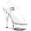 Sexy Rhinestone Lined Platform Stiletto Ankle Strap High Heels Shoes Pleaser Pleaser KISS/208LS