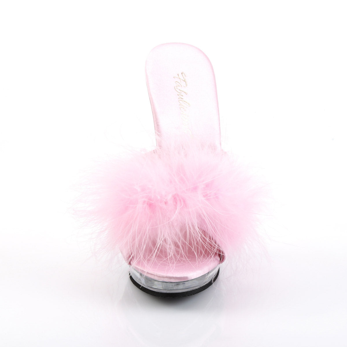 Pleaser Fabulicious 5" Heel, 3/4" PF Marabou Slipper LIP/101/8 Secondary image