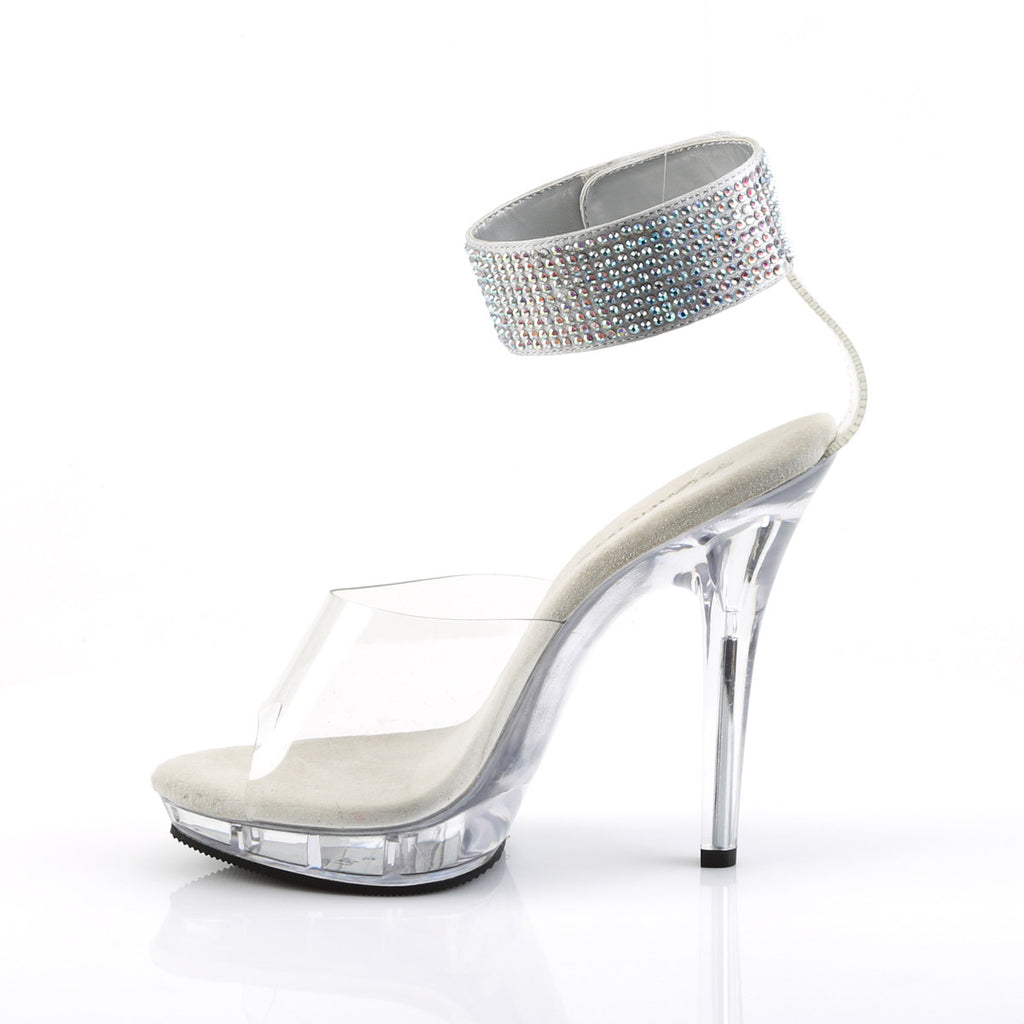 Sexy Rhinestone Wide Ankle Cuff Platform Stiletto High Heels Shoes Pleaser Fabulicious LIP/142