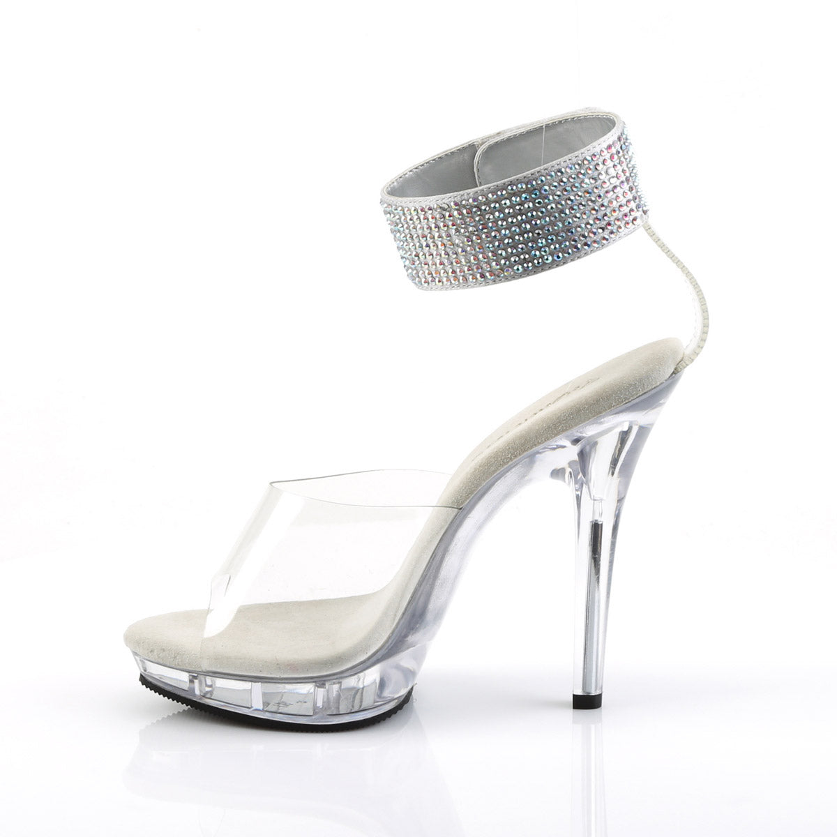 Sexy Rhinestone Wide Ankle Cuff Platform Stiletto High Heels Shoes Pleaser Fabulicious LIP/142