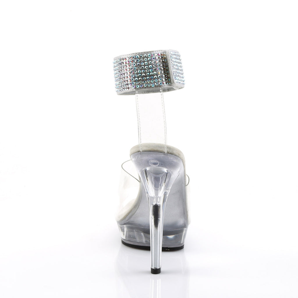 Sexy Rhinestone Wide Ankle Cuff Platform Stiletto High Heels Shoes Pleaser Fabulicious LIP/142