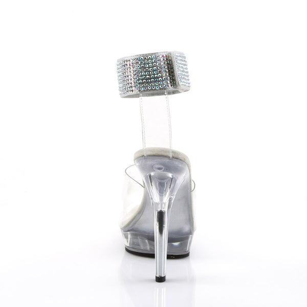 Sexy Rhinestone Wide Ankle Cuff Platform Stiletto High Heels Shoes Pleaser Fabulicious LIP/142