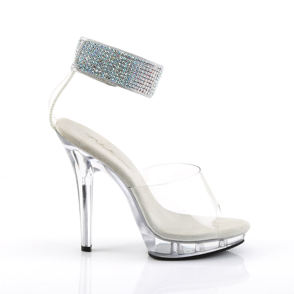 Sexy Rhinestone Wide Ankle Cuff Platform Stiletto High Heels Shoes Pleaser Fabulicious LIP/142