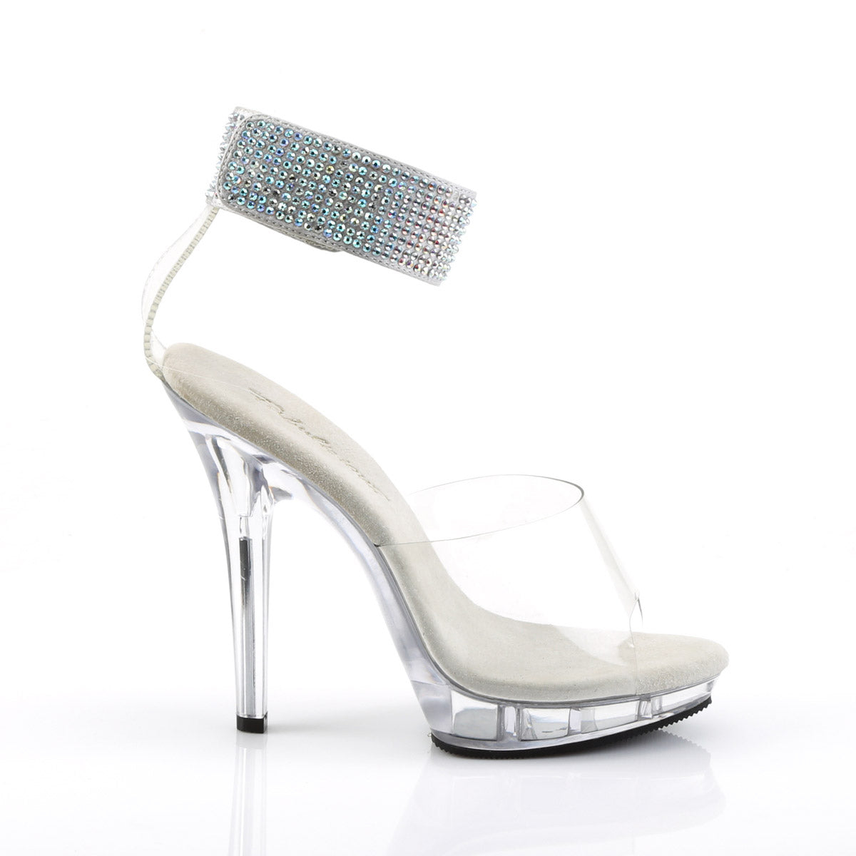Sexy Rhinestone Wide Ankle Cuff Platform Stiletto High Heels Shoes Pleaser Fabulicious LIP/142